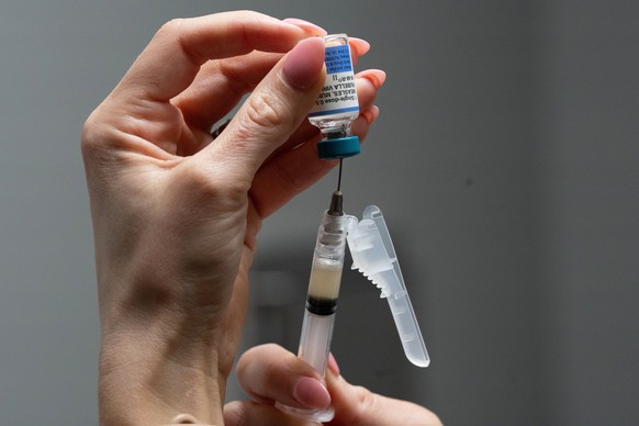 FILE - Lauren Ellenburg, a nurse, prepares a combination measles, mumps and rubella vaccine for a patient at Tiger Pediatrics in Easley, S.C., March 17, 2026. (AP Photo/Mary Conlon, File)
Measles Utah