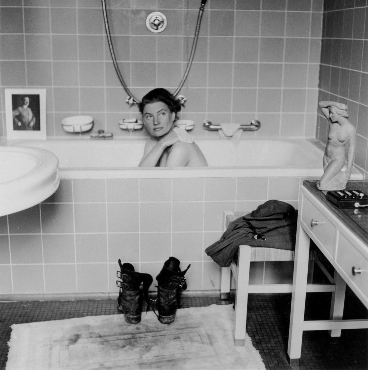 Lee Miller poses in the bathtub of Hitler's old apartment in Munich, Germany, in this April 1945 photo. The Scottish National Gallery of Modern Art in Edinburgh has captured Lee's incredible ...