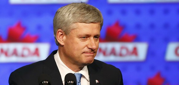 Der langjährige Regierungschef Stephen Harper räumte seine Wahlniederlage ein.