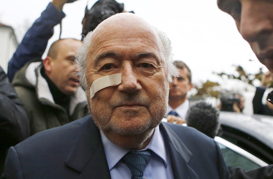 Sichtbar angeschlagen: Der entthronte FIFA-Präsident Sepp Blatter.