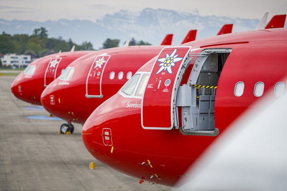 ARCHIVBILD ZUR BEWILLIGUNG DER STAATSHILFE FUER DIE SWISS UND EDELWEISS DURCH DEN DEUTSCHEN STABILISIERUNGSFONDS, AM MONTAG, 17. AUGUST 2020 - coVIDE Photo Set - The open door of an &quot;Edelweiss&qu ...