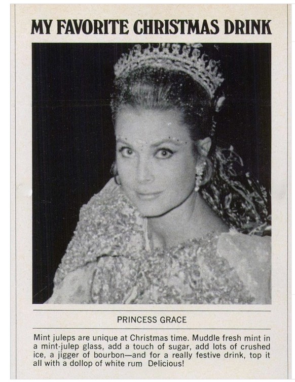 Town and Country December 1968 Issue - Hollywood Celebs name their favourite Christmas Drinks.

https://www.instagram.com/p/DR5bLdEjut9/?img_index=1