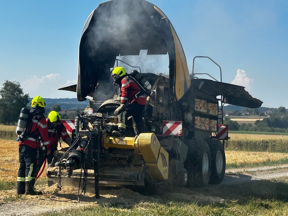 Der erste Brand brach auf einem Feld in Märstetten aus.