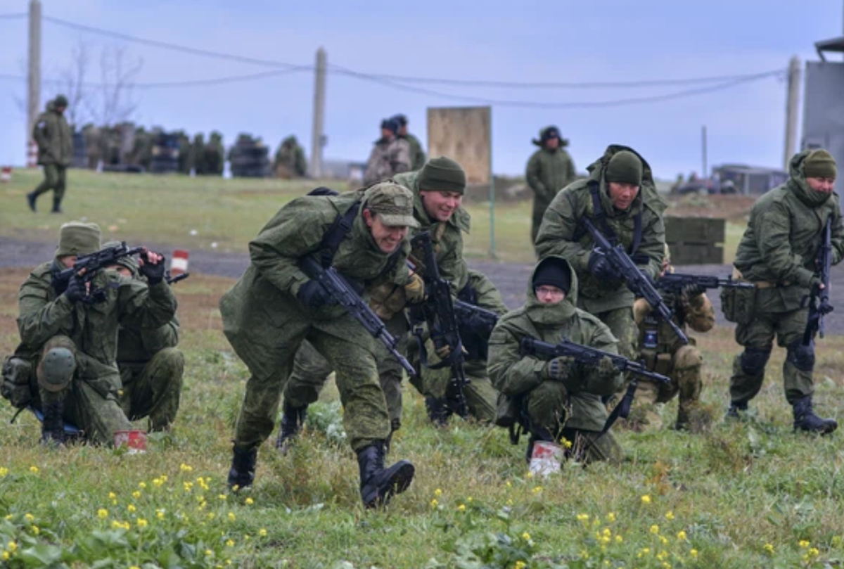 Soldats russes dans un centre d'entraînement près de Rostov-sur-le-Don. Keystone