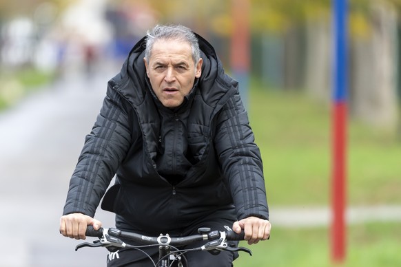 Basel&#039;s head coach Marcel Koller during a training session the day before the UEFA Europa League group C soccer match between Switzerland&#039;s FC Basel 1893 and Spain&#039;s Getafe CF at the St ...