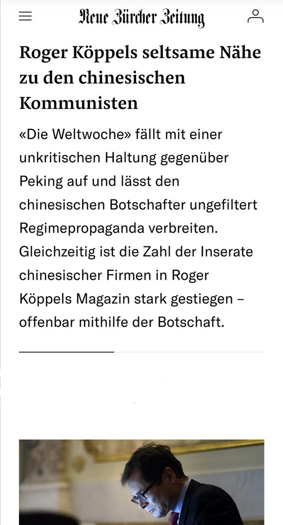 Uigurin packt über Folter in China aus: «Man hat mir die Gebärmutter entfernt»\nRoger Köppel, subventionierter Kleinverleger und Youtuber, Trump-Groupie, Putin-Versteher, China-Propaganda-Verbreiter u ...