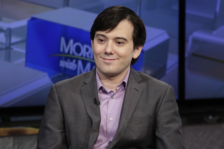 FILE - In this Aug. 15, 2017 photo, Martin Shkreli is interviewed on the Fox Business Network in New York. A judge rejected the request of the convicted pharmaceutical executive to be let out of priso ...