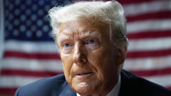 FILE - Former President Donald Trump speaks to supporters at the Westside Conservative Breakfast, June 1, 2023, in Des Moines, Iowa.  A federal judge upheld a $5 million jury verdict against Donald T…