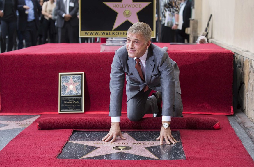 Nicht in den wildesten Träumen jemals daran geglaubt: Christoph Waltz mit seinem Stern.