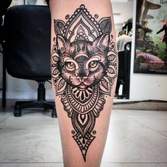 Katzen-Tattoo