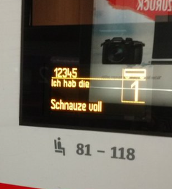 Funny messages about the DB rail strike