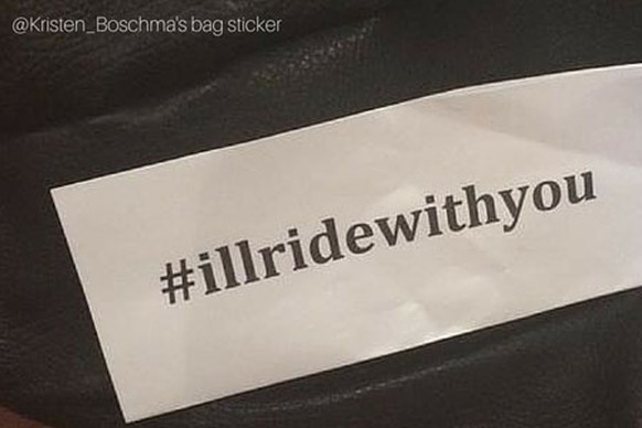 I'll ride with you – Ich fahre mit dir: Solidaritätsaktion nach der Sydney-Geiselnahme.