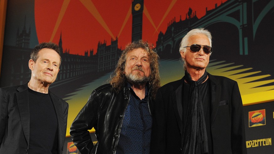 John Paul Jones, Robert Plant und Jimmy Page von Led Zeppelin.