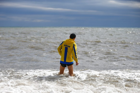 Die Ukrainer kommen weniger: Mann im Schwarzmeer-Resort Alushta auf der Krim.&nbsp;