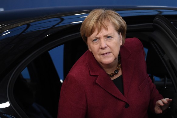 epa07228648 German Federal Chancellor Angela Merkel arrives for the the European Council in Brussels, Belgium, 13 December 2018. During their two days summit, European leaders will focus on the &#039; ...