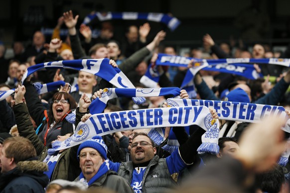Haben derzeit ganz schön viel zu feiern: Die Fans von Leicester City.