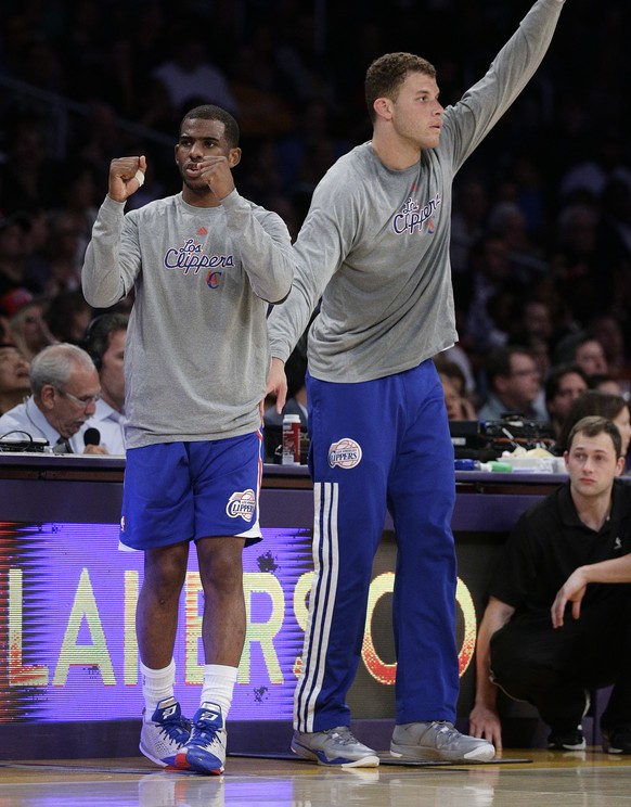 Point Guard Chris Paul (l.) und Forward Blake Griffin können sich gegen die Lakers sogar eine Ruhepause gönnen.