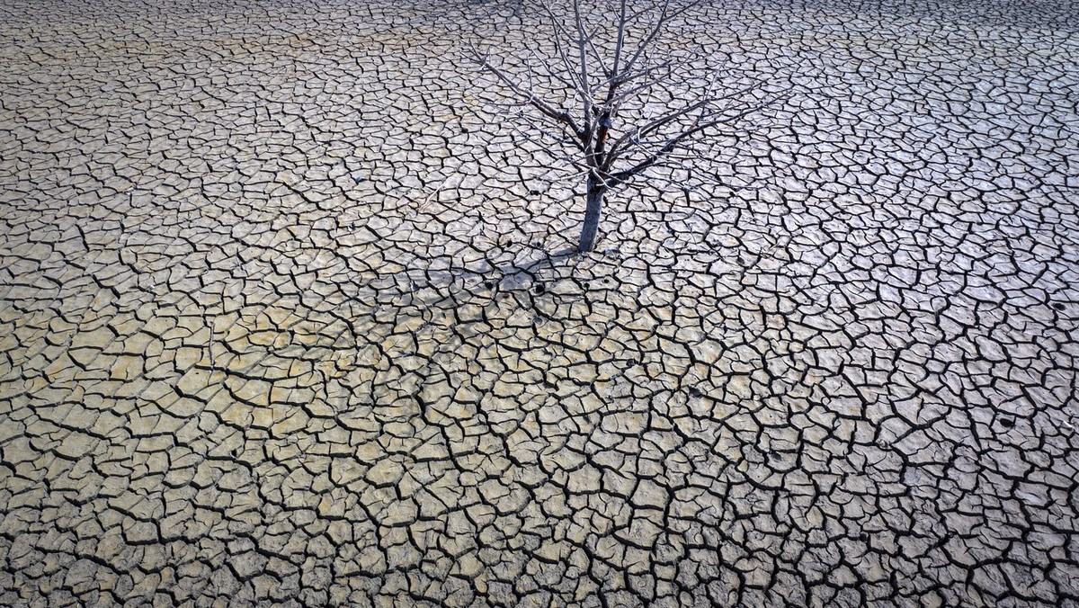 View of the Sau reservoir about 100 km (62 miles) north of Barcelona. Spain, Monday, March 20, 2023. The Sau reservoir's water levels now stand at 9% of total capacity, according to Catalan Water ...