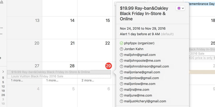 Ray-Ban-Sonnenbrille für 20 Dollar: Spammer belästigen iPhone- und Mac-User.