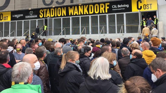 Vor dem YB-Stadion wird mit Wartezeiten gerechnet werden müssen.