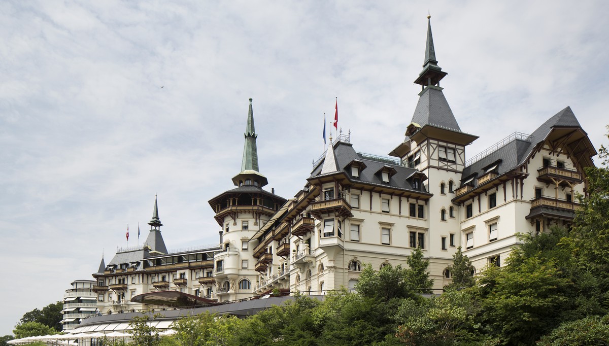 THEMENBILD ZUM PROZESS PROSTITUIERTENMORD IM DOLDER --- The Dolder Grand, pictured on July 17, 2013, in Zurich-Hottingen, Switzerland. (KEYSTONE/Gaetan Bally)

Das Grand Hotel Dolder (The Dolder Gra ...