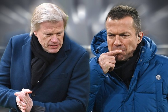FOTOMONTAGE: Bayern-Vorstand aeussert sich Schlagzeilenlieferant Kahn kontert Matthaeus. Oliver KAHN Vorstandsvorsitzender FCB und Lothar MATTHAEUS liefern sich einen verbalen Schlagabtausch. *** PHOT ...