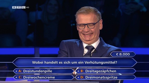 Wer wird Millionär? mit Günther Jauch auf RTL: Dieser Unternehmer erzockt sich 250&#039;000 Euro.