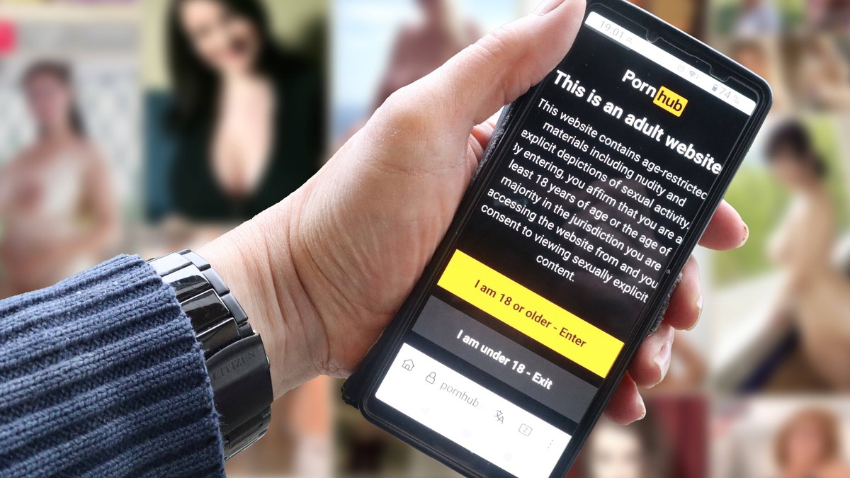 FOTOMONTAGE Mangelnder Jugendschutz und Pornos BEARBEITET: Weil Kinder und Jugendliche ohne Probleme auf Seiten von Pornoanbietern wie zum Beispiel Pornhub gelangen k