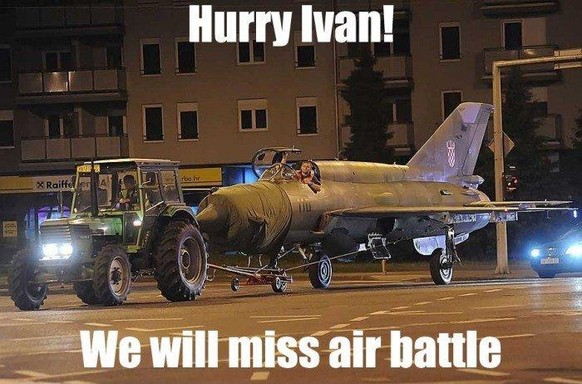 «Beeil dich Ivan. Wir verpassen noch die Luftschlacht.»