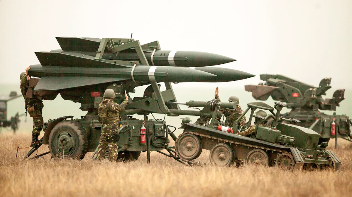 Des missiles américains Hawk, ici déployés par l'armée roumaine.
