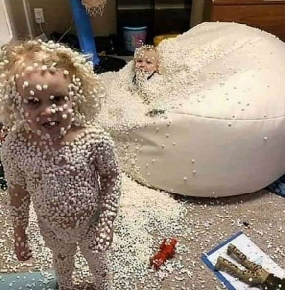 Failed Tuesday: Kids make a mess of the beanbag