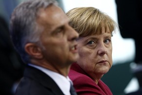 Didier Burkhalter mit Angela Merkel