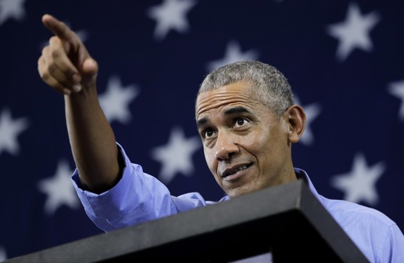 FILE - In this Oct. 26, 2018 file photo, former President Barack Obama speaks at a rally in support of Wisconsin Democratic candidates in Milwaukee. Since leaving the White House nearly four years ago ...