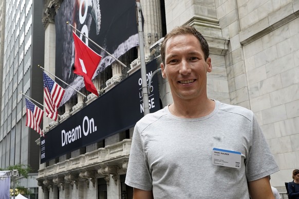 On co-CEO Marc Maurer poses for a photo outside the New York Stock Exchange before his company&#039;s IPO, Wednesday, Sept. 15, 2021. (AP Photo/Richard Drew)
Marc Maurer