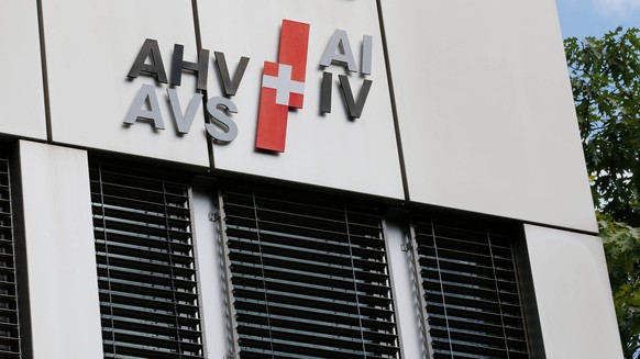 Foto Manuel Geisser 23.08.2020 : Logo der Ausgleichskasse AHV / IV *** Photo Manuel Geisser 23 08 2020 Logo of the compensation fund AHV IV PUBLICATIONxNOTxINxSUI