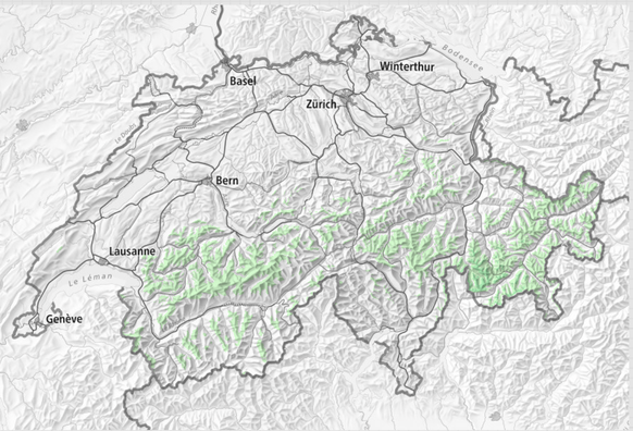 Neuschnee in der Schweiz seit Mittwochmorgen.