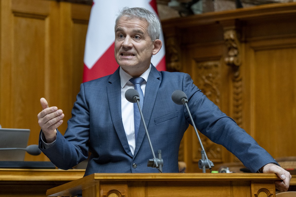Bundesrat Beat Jans spricht im Nationalrat an der Herbstsession der Eidgenoessischen Raete, am Mittwoch, 18. September 2024, in Bern..(KEYSTONE/Peter Schneider)