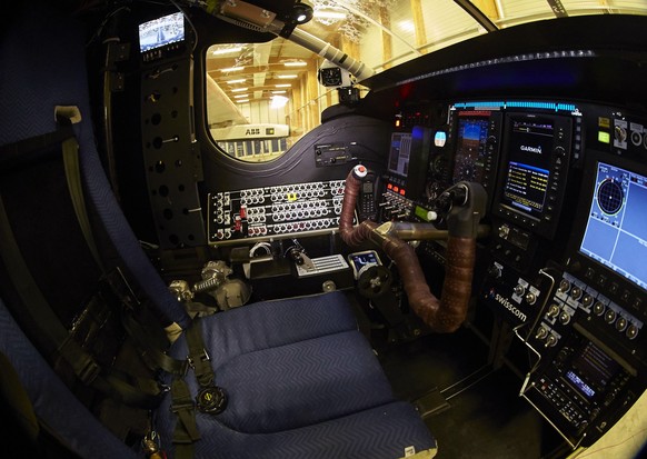 Das Cockpit beschränkt sich auf das Notwendige.
