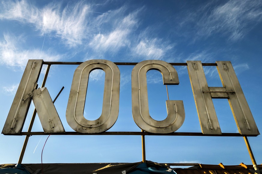 View of the previously occupied Koch district in Zurich, on Monday, February 20, 2023. 325 apartments, a commercial building and a park are to be built on approximately 30,000 square meters.  (KEYSTONE/Michael Buho...