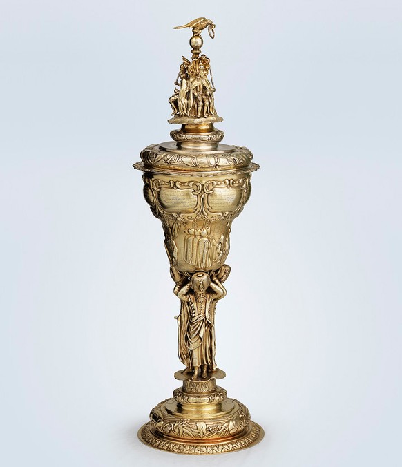 Silbervergoldeter Deckelpokal, 1660. Stein am Rhein, Rathaussammlung.