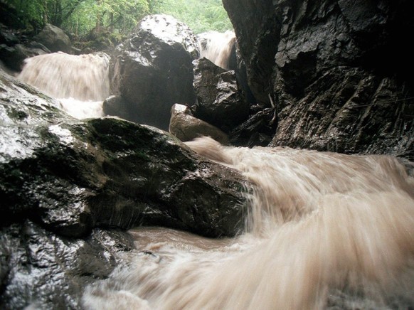 Der Saxetbach im Berner Oberland - hier ereignete sich 1999 das bisher schwerste Cayoning-Ungl