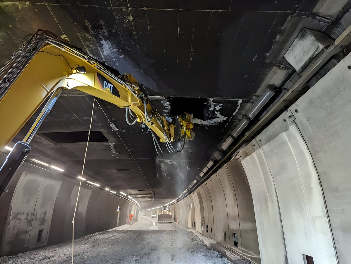 Les travaux de réparation du tunnel du Saint-Gothard ont commencé.