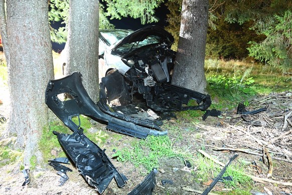 Grabserberg: Schwerer Selbstunfall mit Todesfolge und Verletzten