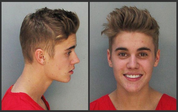 Der berühmte Mugshot von Bieber.&nbsp;