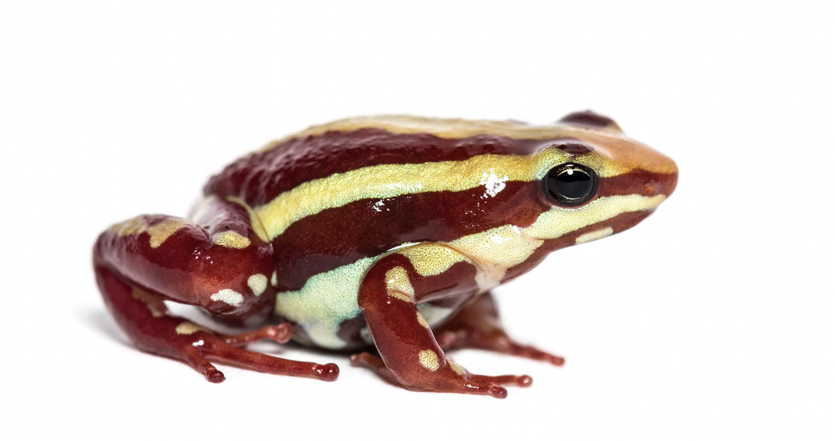 Der Anthony-Pfeilgiftfrosch (Epipedobates anthony) produziert in freier Wildbahn das Gift Epibatidin.