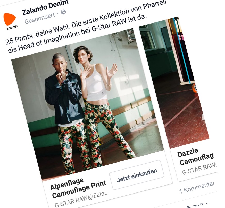 Das beste Tenue der Welt? Pharrell Williams verkauft Schweizer Armee-Hosen-Kopie