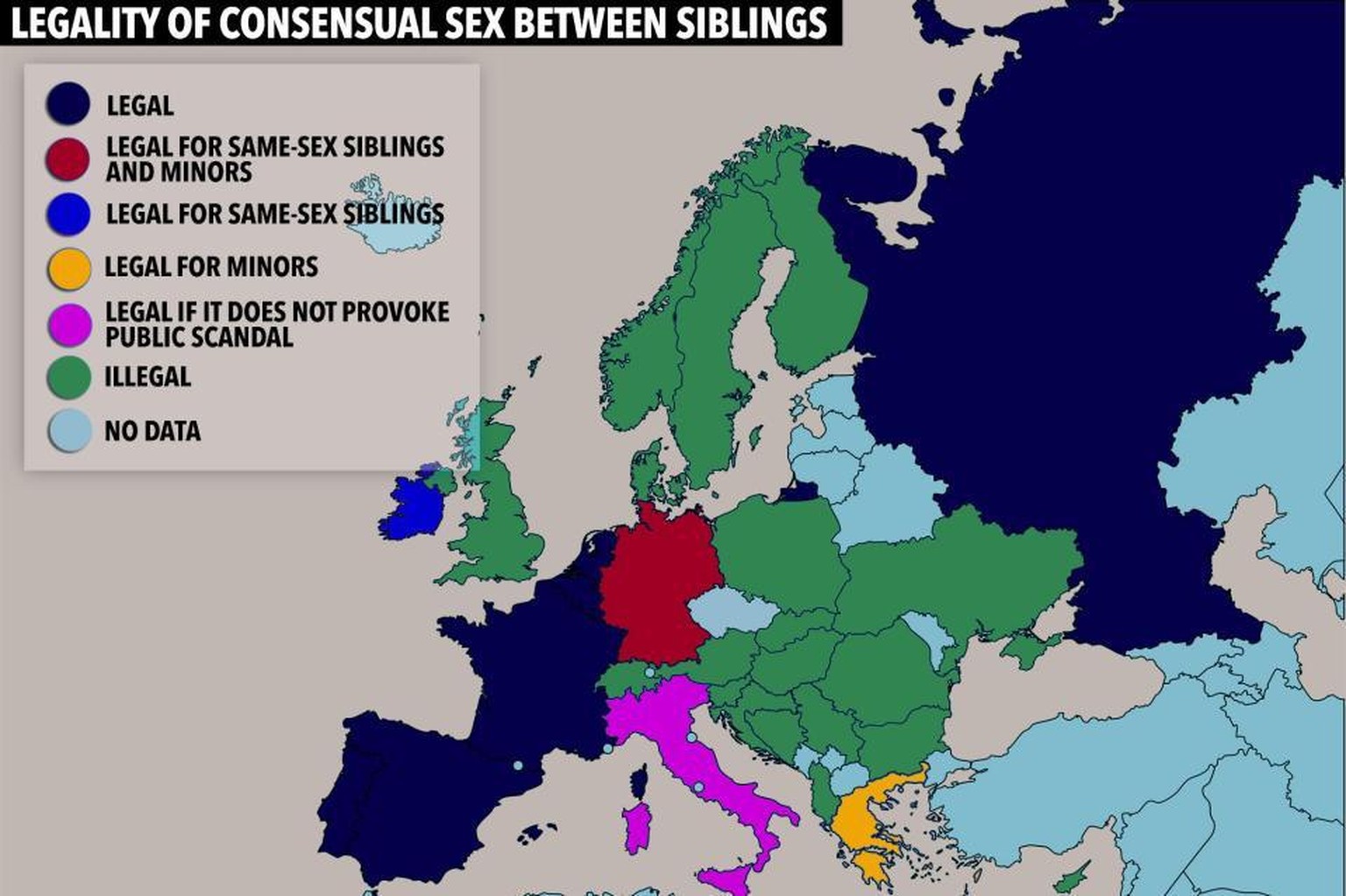 Legality of consensual sex between siblings