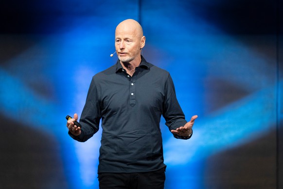 Marc Walder, CEO der Ringier AG, spricht an der Schweizer Medientagung, der ?Dreikoenigstagung,? am Mittwoch, 11. Januar 2023 in Zurich. (KEYSTONE/Gaetan Bally)