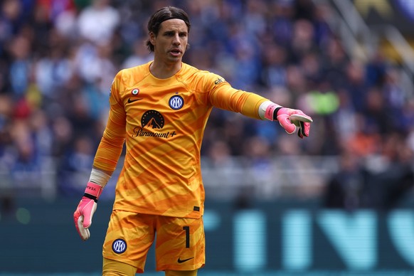 Fc Internazionale - Torino Fc Yann Sommer of Fc Internazionale gestures during the Serie A match beetween Fc Internazionale and Torino Fc at Stadio Giuseppe Meazza on April 28, 2024 in Milan Italy . M ...