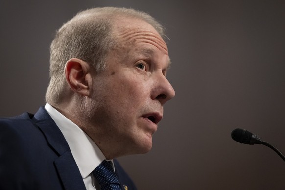 Stephen Feinberg, President Donald Trump's choice to be deputy secretary of defense, appears before the Senate Armed Services Committee for his confirmation hearing, on Capitol Hill in Washington ...